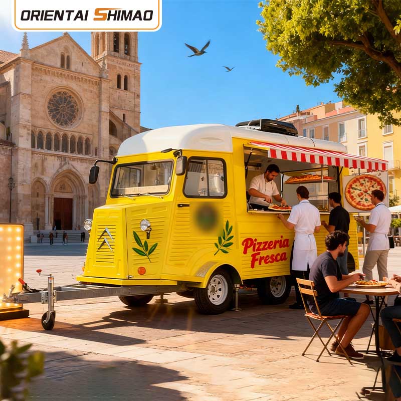 Coffee Shop Coffee Truck Mobilus kavos priekaba Greito maisto maisto priekaba Maisto sunkvežimis