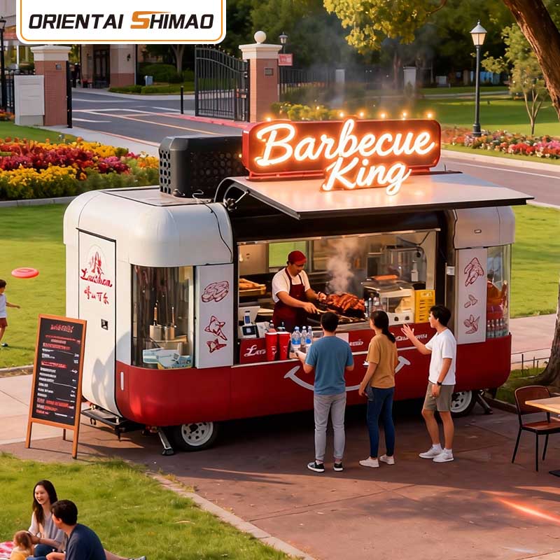 Desertų krepšelis Mobilus Virtuvė Gatvės maisto krepšelis Maitinimas Maisto priekaba Sweet Concept Food Truck
