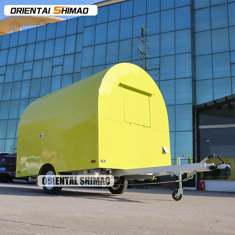 Mažas apvalus maisto sunkvežimis